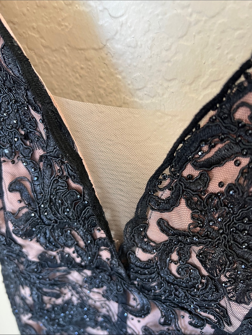 Chrissy Teigan x revolve black beaded embroidered pant jumpsuit - Picture 4 of 8